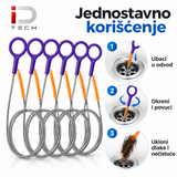 Fleksibilni čistač odvoda 5 komada – 89cm