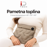 Električni grejni pojas za stomak, leđa i ruke – 3 nivoa toplote, pametno zagrevanje 45°C / 55°C / 65°C