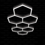 Heksagon led rasveta hexagon - 7 modula