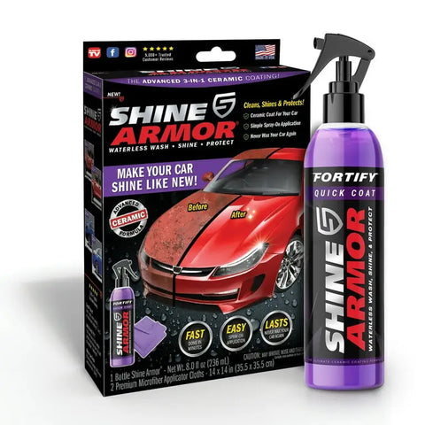 Shine armor tečnost za sjaj automobila + gratis krpa